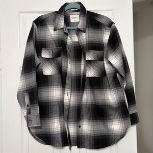 Abercrombie & Fitch Plaid Oversized Flannel